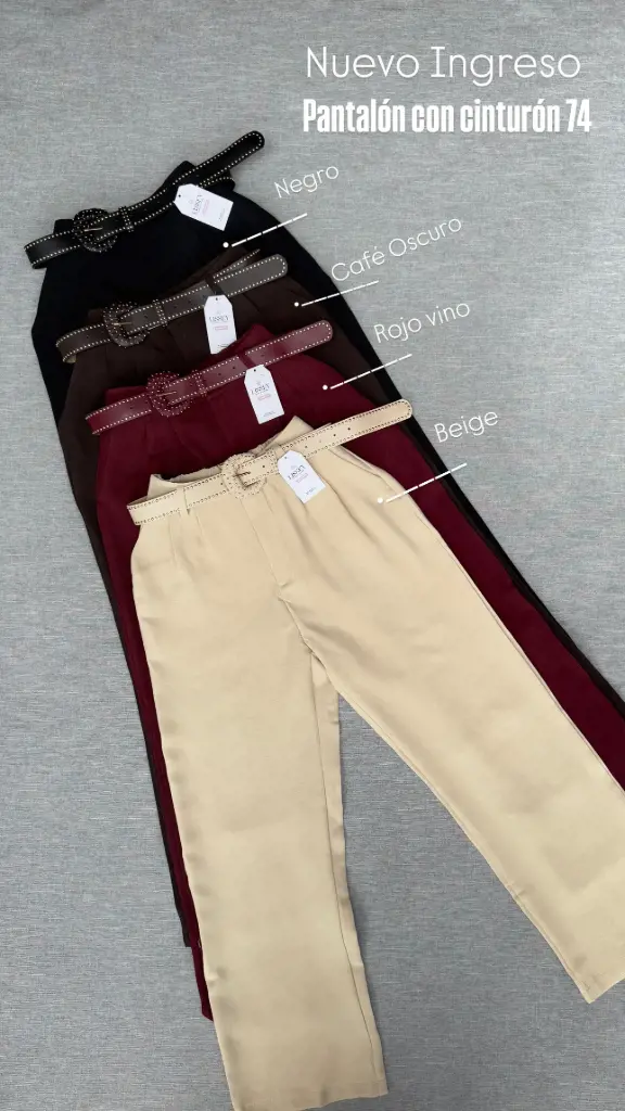 Pantalon con cinturon 74