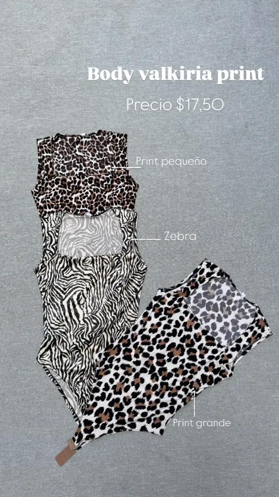 [A355.01] BODY VALKIRIA PRINT (ZEBRA)