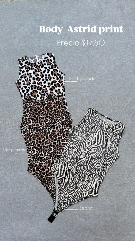 [A354.01] BODY ASTRID PRINT (ZEBRA)