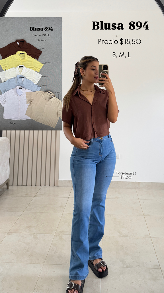 [A362.01] BLUSA 894 (S, Blanco)