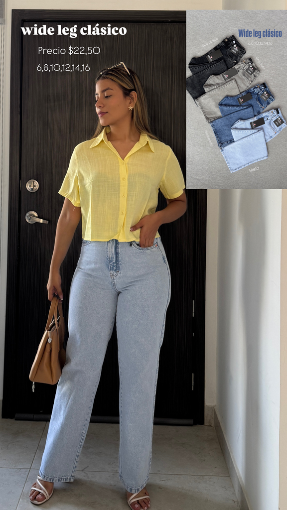 WIDE LEG CLASICO HIELO
