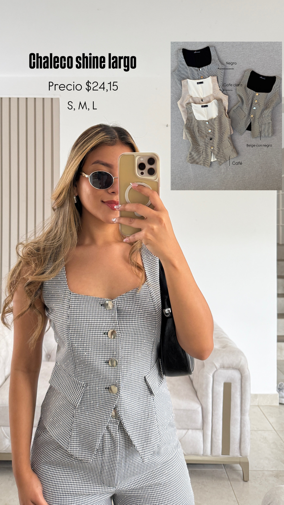 CHALECO SHINE LARGO