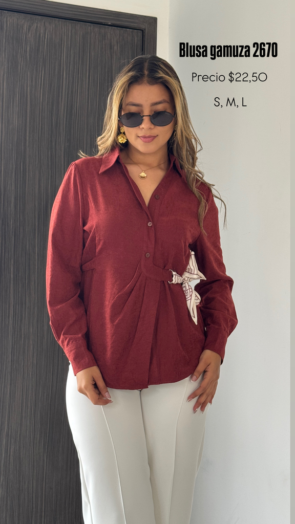 Blusa gamuza 2670