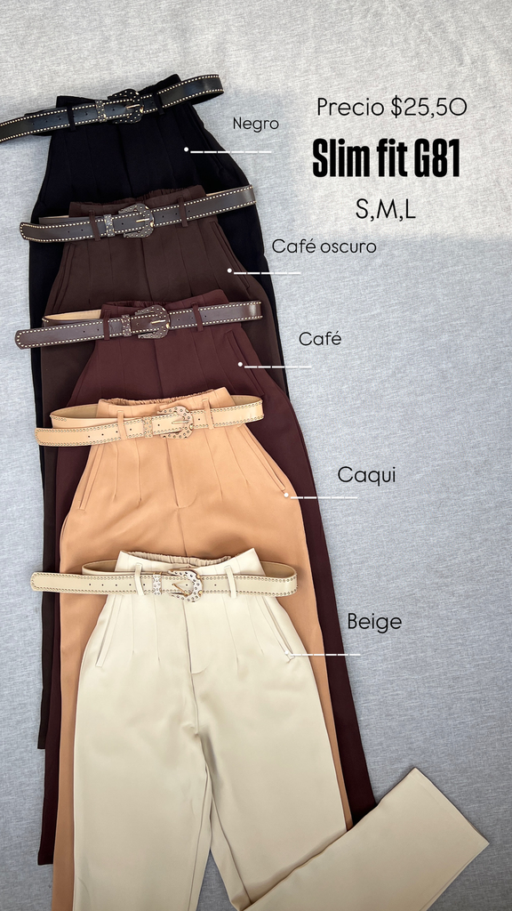 [B255.03] SLIM FIT G81 (S, Cafe)