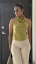 TOP HALTER SATINADO 