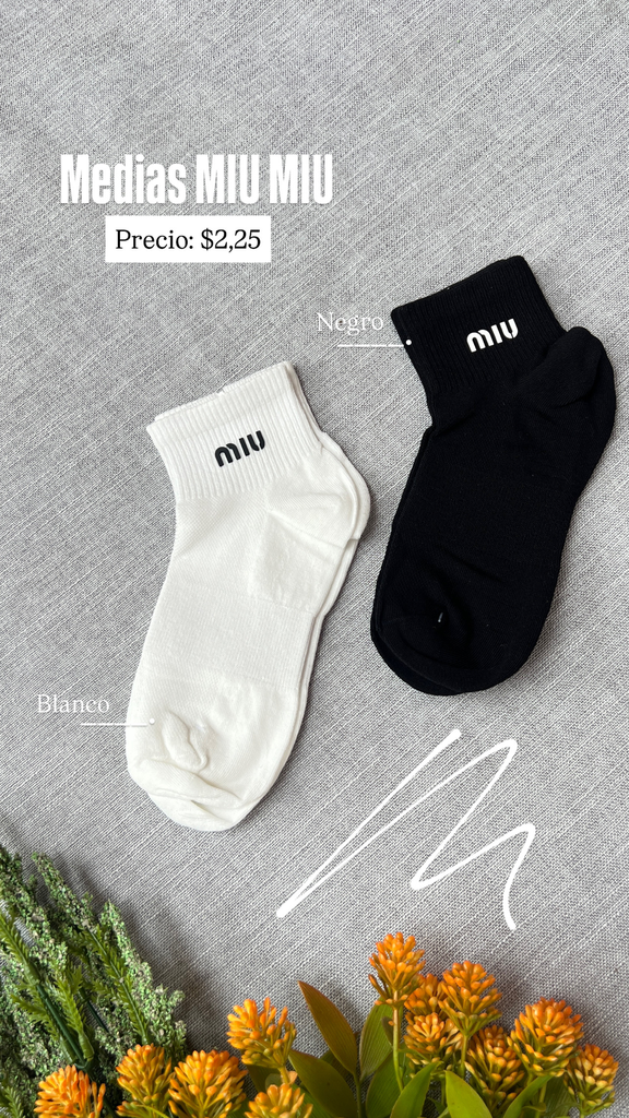 [C288.01] Medias MIU MIU  (Blanco)