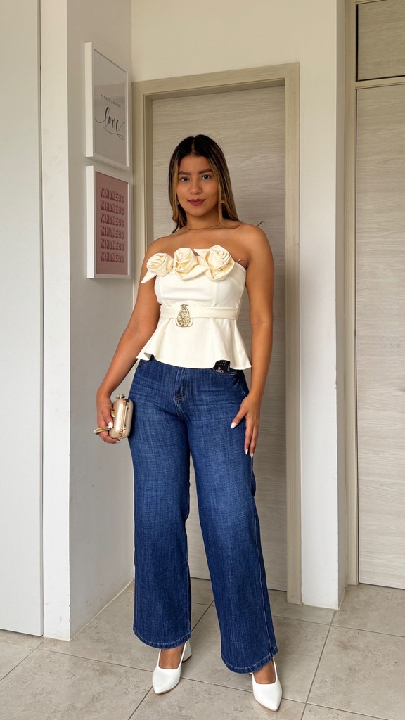 [A451.05] TOP FLORES (Blanco)