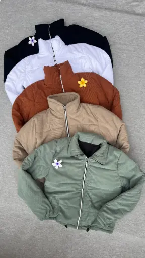 Puffer manga larga