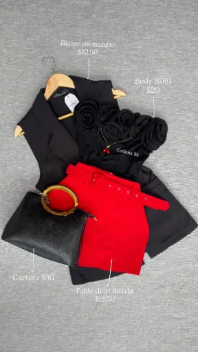 FALDA SHORT DE TELA 