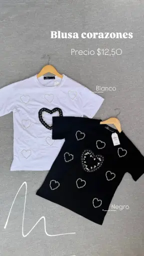 Blusa corazones